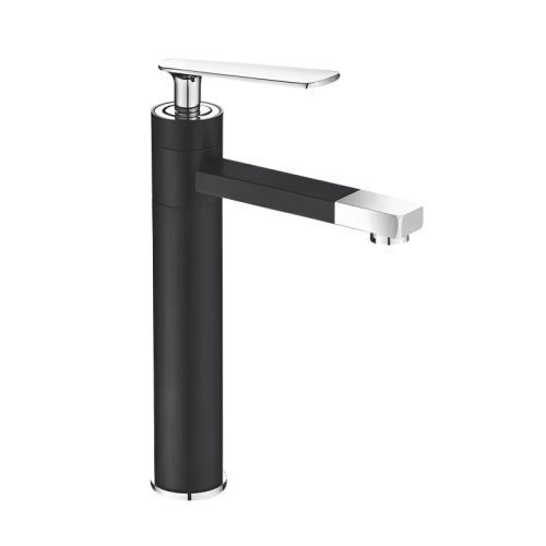 Смеситель для раковины Shevanik S6611H на столешницу черный/хром