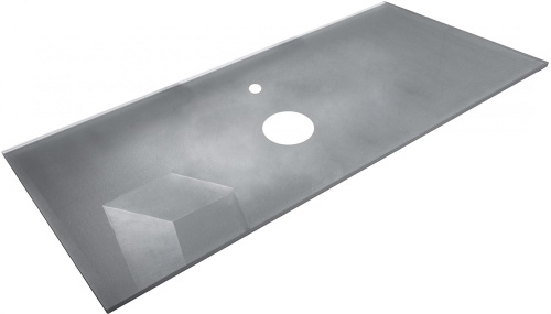 Столешница Armadi Art NeoArt 853-110-SL 111х52 накладная цвет серебро