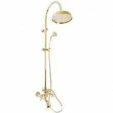 Смеситель для ванны и душа MORAVA RETRO MK159.5/3Z настенный золото