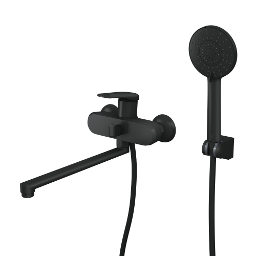 Смеситель для ванны Rush Nevis NE1735-51Black настенный черный