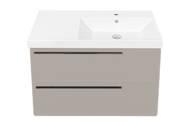 Тумба с раковиной La Fenice Elba TWIN NFNC-01-ELB-C-90-2-3-90-2R 91х62х49 подвесная цвет бежевый