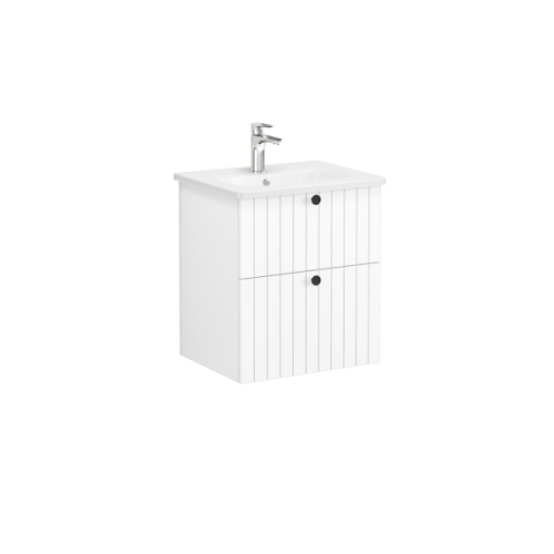 Тумба с раковиной Vitra Root Groove 69415 60х47х67 подвесная цвет белый матовый