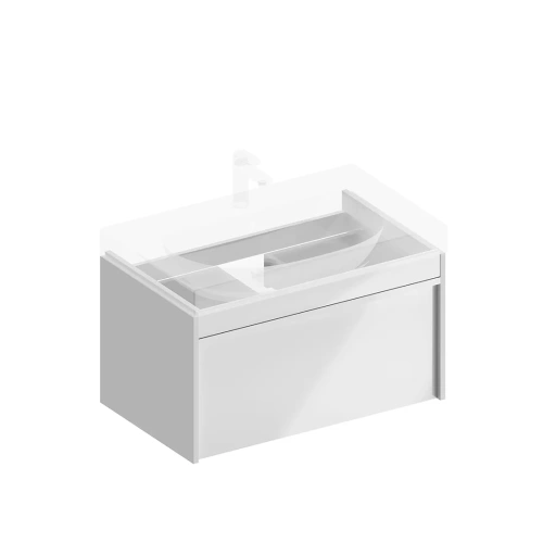 Тумба под раковину Kerama Marazzi MODULA MO.80.1+1\WHT 78х47х42 подвесная цвет белый