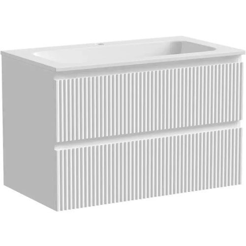 Тумба под раковину Sancos SNOB R SNR80W 80х40 подвесная цвет белый