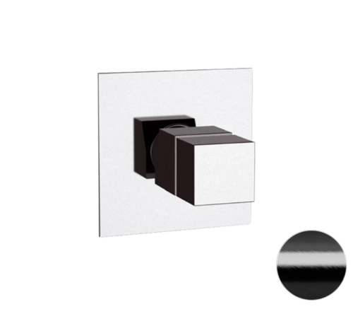 Смеситель для душа Remer Q-Elegance QT30CFP встраиваемый в стену черный брашированный хром с термостатом