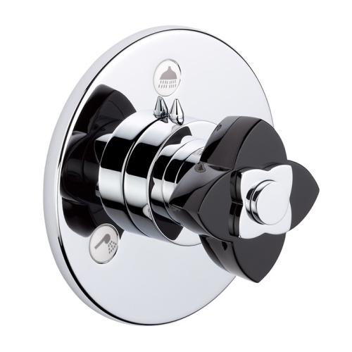 Переключатель потоков THG Petale de Cristal noir U6D-A02-48M2SB (внешняя часть)