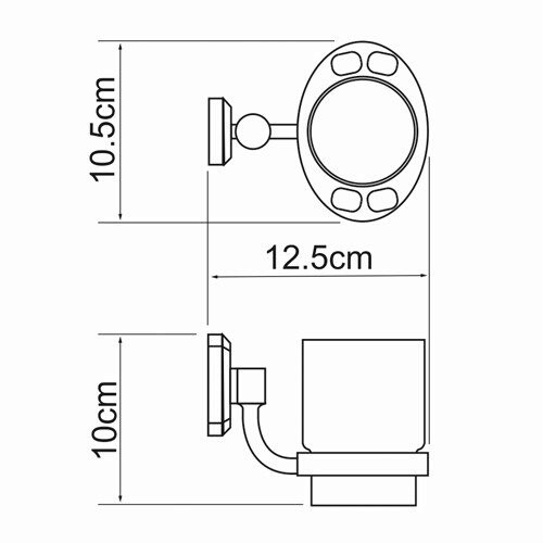 Стакан для зубных щеток WasserKRAFT 3028 - фото 4