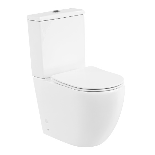 Унитаз напольный с бачком BelBagno AMANDA BB051CPR/BB051SC белый с сиденьем микролифт безободковый каскадный смыв