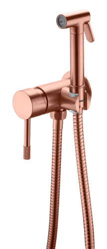 Гигиенический душ со смесителем Boheme Uno 467-CB медь брашированная