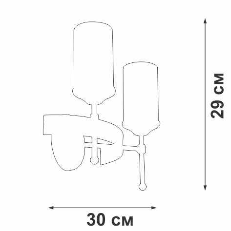 Бра Vitaluce V1813-7/2A - фото 2