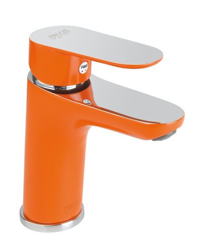 Смеситель Fiore 81OX8123 на раковину хром/оранжевый