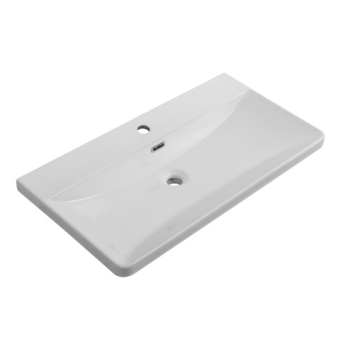 Раковина BelBagno  81 см BB-8076-3-80 накладная цвет белый глянцевый