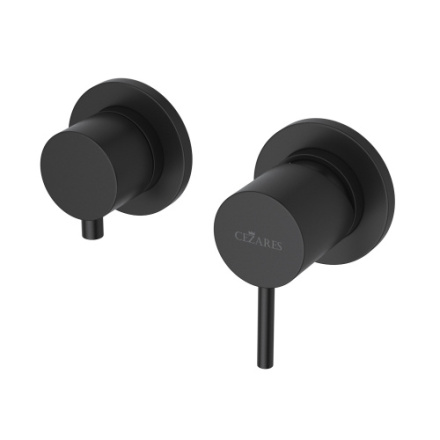 Смеситель Cezares LEAF LEAF-VDIM3-L-NOP встраиваемый черный матовый