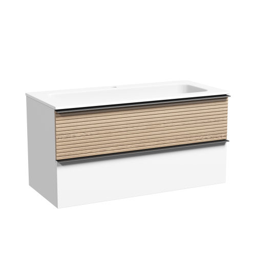 Тумба под раковину Sancos DELTA DL100W 99,5х44,5х50 настенная