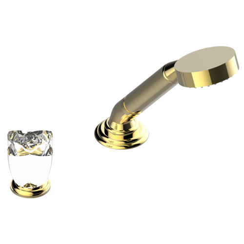 Смеситель THG Ptale de cristal clair U6A-F01-6532/60A на борт ванны золото
