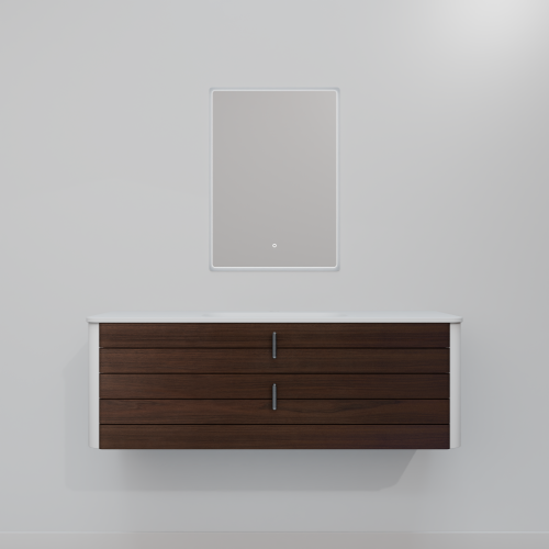 Тумба с раковиной+зеркало ArtDecco Gabriella (Габриелла) AGB12W24S1M0 120x45x40 подвесная цвет черный орех