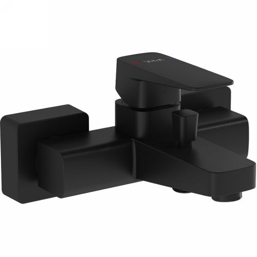 Смеситель Vitra Root Square A4273736EXP настенный черный матовый без термостата