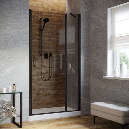 Душевая дверь Vegas-Glass EP-F-1 LUX EP-F-1 LUX 135 02М 7 R 135х200 стекло тонированное профиль черный матовый