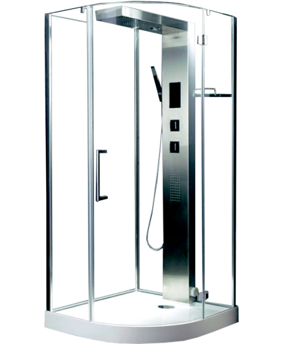 Душевая кабина Timo Premium H-506 90х90 четверть круга с крышей