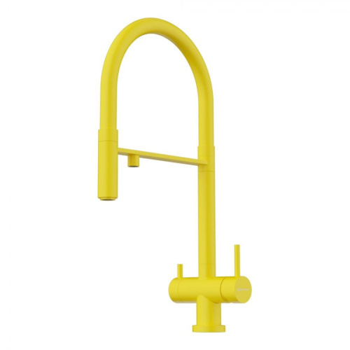Смеситель для кухни Omoikiri Kanto 4994429 на мойку желтый