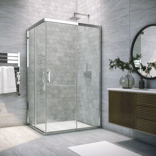 Душевой уголок Vegas-Glass ZA-F TUR+NOVO ZA-F TUR NOVO 80*70 08 crystalvision 80х70 стекло прозрачное профиль хром без поддона