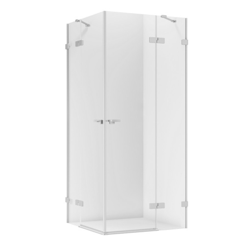 Душевой уголок New Trendy EVENTA Chrome EXK-4534 90х90 стекло прозрачное профиль хром глянцевый без поддона