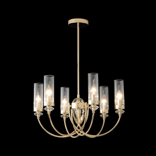 Люстра на штанге Crystal Lux Secret (Сецрет) SECRET SP6 GOLD