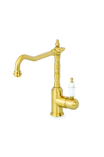 Смеситель для кухни Boheme Kitchen 101-PR на мойку бронза