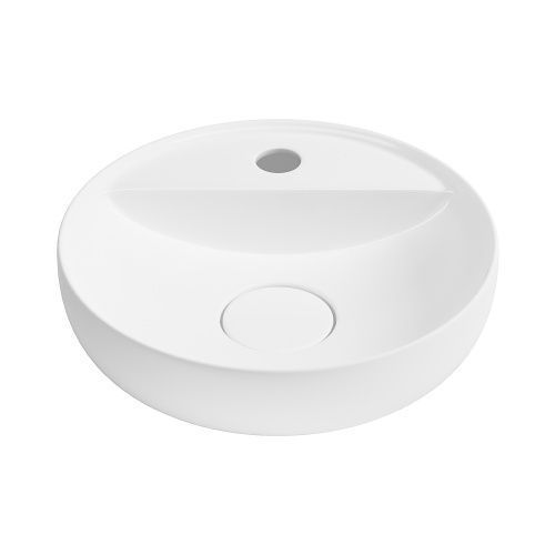 Раковина из сантехнического фарфора Wellsee Chalice Perfection 150605000 42х42 накладная цвет белый глянцевый 1 отверстие под смеситель