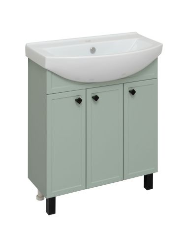 Тумба под раковину Runo Римини 00-00001275 70х30 напольная цвет зеленый