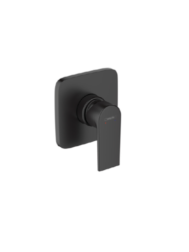 Смеситель Hansgrohe Vernis Shape 71658670 настенный встраиваемый черный матовый без термостата