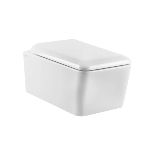 Унитаз подвесной Gessi Rettangolo 37573#518 белый с сиденьем микролифт каскадный смыв