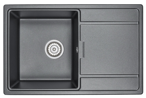 Кухонная мойка Granula 7804 ШВАРЦ 78х50 цвет черный