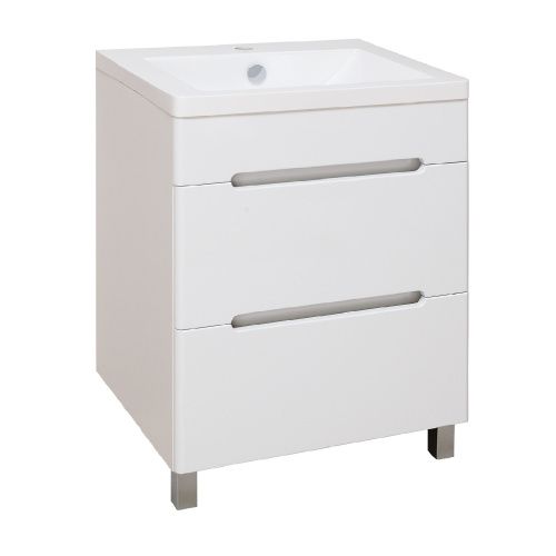 Тумба под раковину Runo Парма 00000001139 60х40 напольная цвет белый