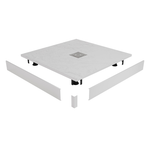 Душевой поддон RGW Stone Tray 16152010-01K 100х100 искусственный камень белый