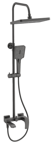 Душевая стойка BELZ B507 B24507-3 настенная цвет оружейная сталь