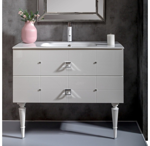 Тумба под раковину Armadi Art Vallessi Avantgarde 841-080-WCR 80х46х48 напольная цвет белый