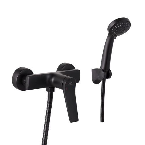 Смеситель для ванны и душа Fashun A2086-7 настенный черный