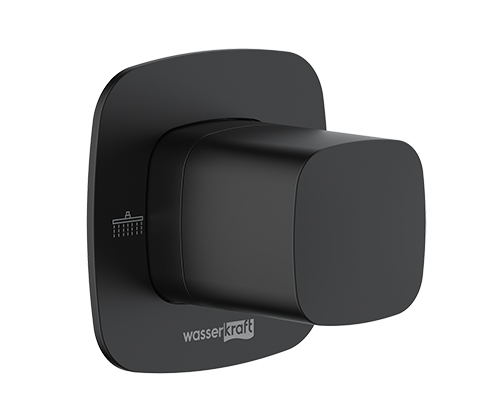 Переключатель на 2 выхода WasserKRAFT Nuthe 9100 A264 встраиваемый черный