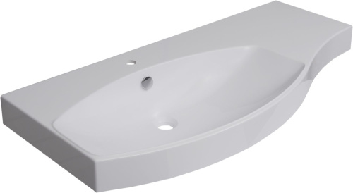 Раковина Aquanet Опера 115 см НФ-00007621 полувстраиваемая цвет белый