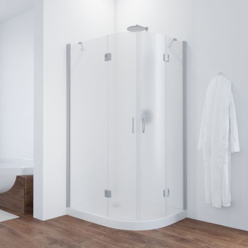 Душевой уголок Vegas-Glass AFS-F TUR+NOVO AFS-F NOVO 90*80 07 10 L 90х80 стекло матовое профиль хром без поддона