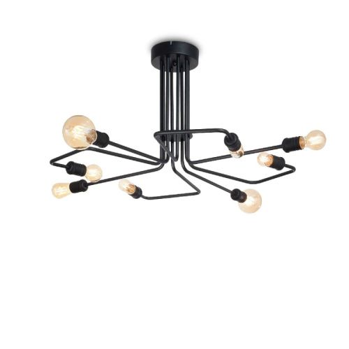 Люстра потолочная Ideal lux Triumph (Триумпх) TRIUMPH PL8 NERO