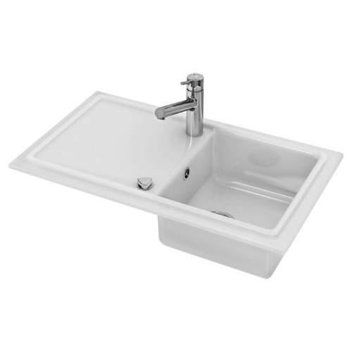 Раковина керамическая Duravit Cassia 7513860000 86х51 встраиваемая цвет белый