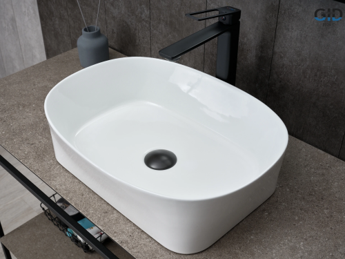 Раковина Gid Creativo 53 см 51233 накладная цвет белый