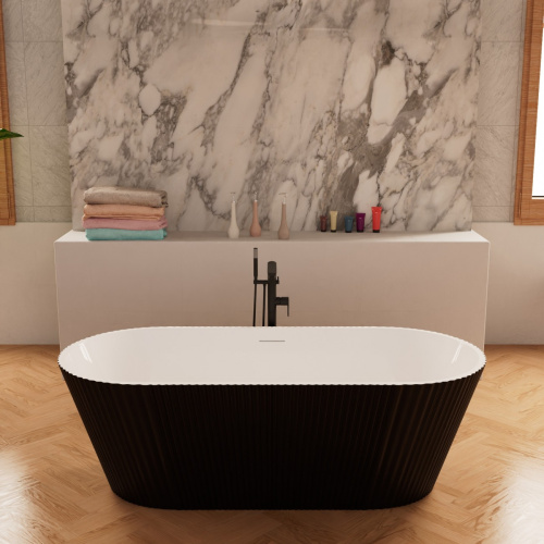 Ванна акриловая Frank 12514 170х75 отдельностоящая овальная с ножками