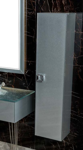 Шкаф-пенал Armadi Art Lucido 772-SL 35х28х145 подвесной цвет серебро