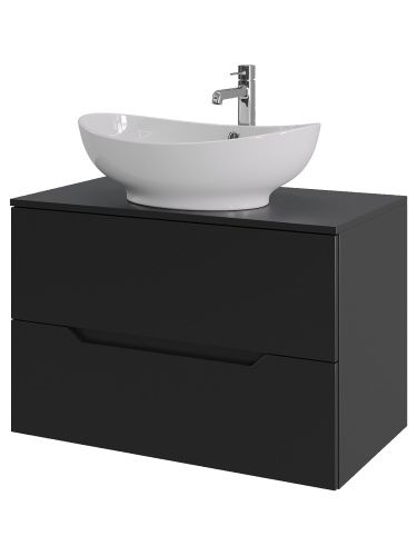 Тумба с раковиной Orange Line Li-80TubMDF+B08-585W 81х46х73