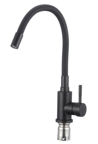 Смеситель для кухни Savol S-3002H-01 на столешницу черный