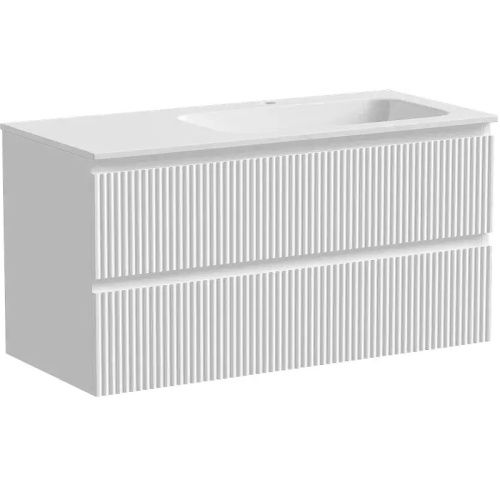 Тумба под раковину Sancos SNOB R SNR100RW 100х40 подвесная цвет белый