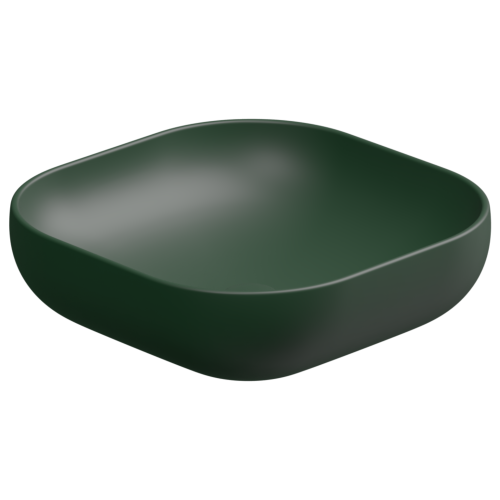 Раковина керамическая GSG Ceramic Design Easy EALAVQU45036 45х45 накладная цвет болотный